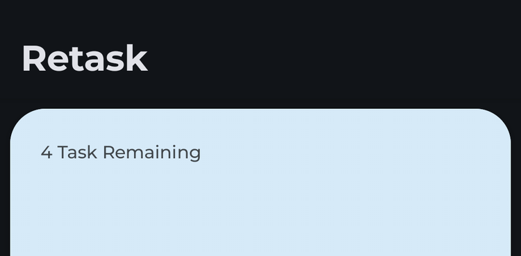 Retask